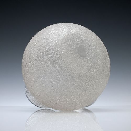 19TH CENTURY CRACKLE GLASS WATER JUG C1880 - ADDITIONAL PHOTO 2