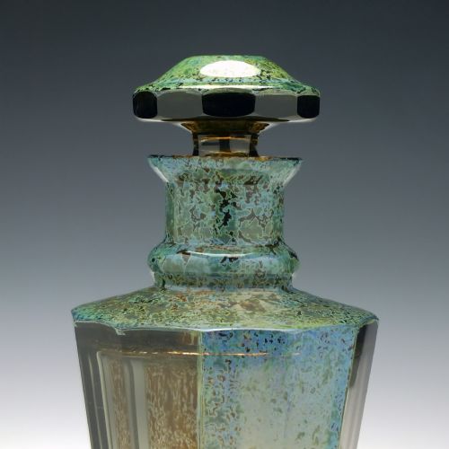 MOSER ART DECO GLASS COCKTAIL SHAKER C1920 - ADDITIONAL PHOTO 3