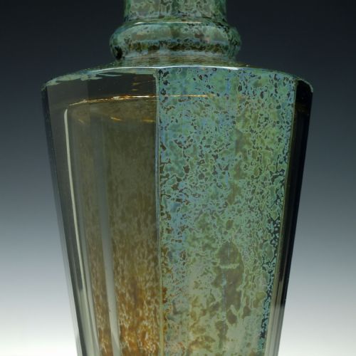 MOSER ART DECO GLASS COCKTAIL SHAKER C1920 - ADDITIONAL PHOTO 4