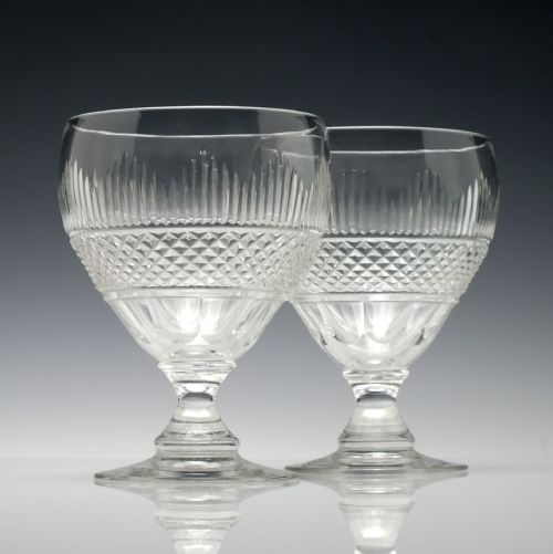 A SET OF FOUR 19TH CENTURY GLASS RUMMERS C1860 - ADDITIONAL PHOTO 2