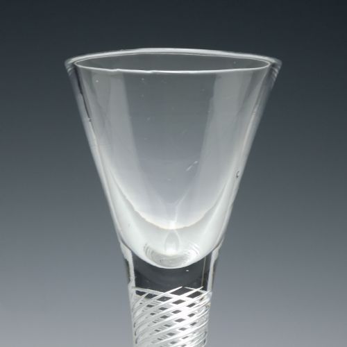 GEORGIAN MULTI SPIRAL AIR TWIST DRAM GLASS C1750 - ADDITIONAL PHOTO 3