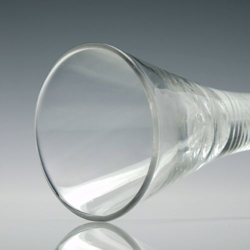 GEORGIAN MULTI SPIRAL AIR TWIST DRAM GLASS C1750 - ADDITIONAL PHOTO 4