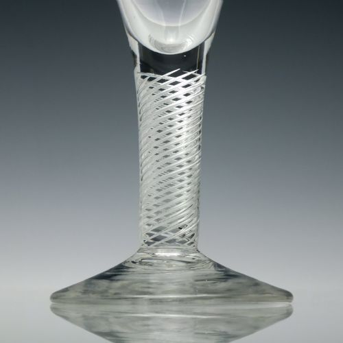 GEORGIAN MULTI SPIRAL AIR TWIST DRAM GLASS C1750 - ADDITIONAL PHOTO 5