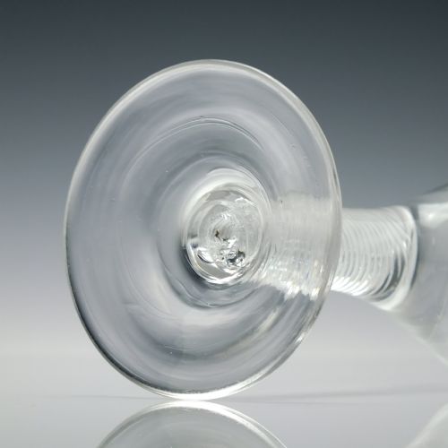 GEORGIAN MULTI SPIRAL AIR TWIST DRAM GLASS C1750 - ADDITIONAL PHOTO 6