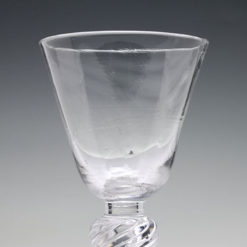 GEORGIAN DOUBLE KNOP AIR TWIST WINE GLASS C1750 - ADDITIONAL PHOTO 2