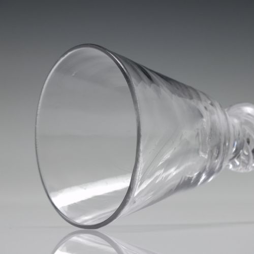GEORGIAN DOUBLE KNOP AIR TWIST WINE GLASS C1750 - ADDITIONAL PHOTO 5
