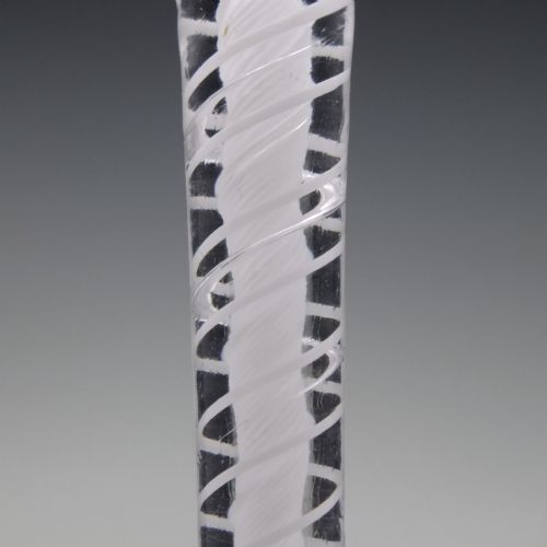 ENGRAVED 18TH CENTURY OPAQUE TWIST WINE GLASS C1760 - ADDITIONAL PHOTO 9