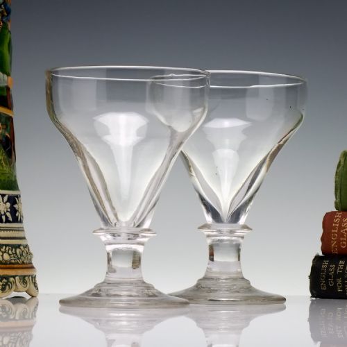 pair of 19th century victorian glass rummers c1860 - CATEGORY: ANTIQUE GLASS - DATED VICTORIAN