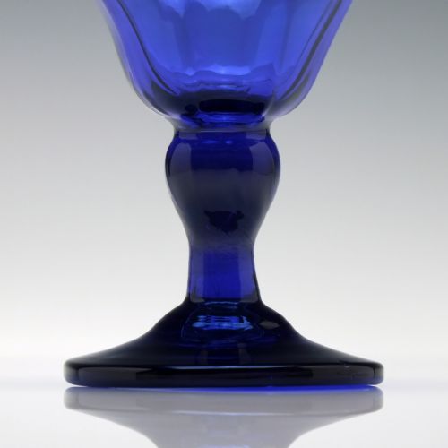 RARE 18TH CENTURY BLUE SWEETMEAT GLASS C1760 - ADDITIONAL PHOTO 5