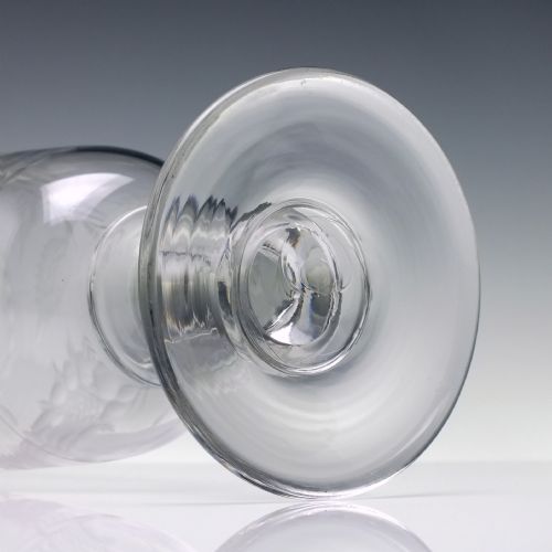 VICTORIAN ENGRAVED GLASS CELERY VASE C1850 - ADDITIONAL PHOTO 7