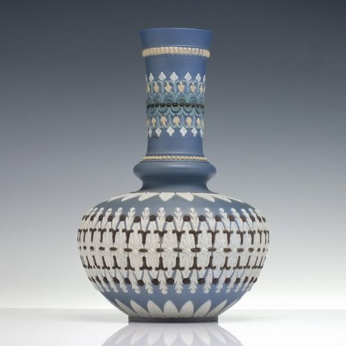 RARE DOULTON LAMBETH VASE BY FLORENCE BOWDITCH AND ANNIE HORTON 1883 - ADDITIONAL PHOTO 1