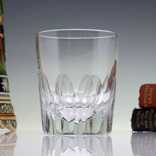victorian engraved 'last drop' whiskey tumbler c1870 - CATEGORY: ANTIQUE GLASS - DATED VICTORIAN