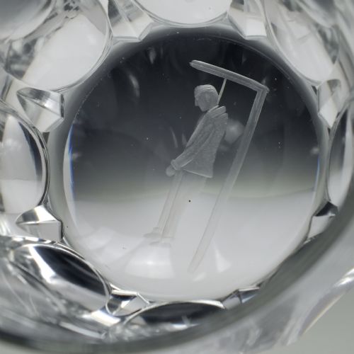 VICTORIAN ENGRAVED 'LAST DROP' WHISKEY TUMBLER C1870 - ADDITIONAL PHOTO 3