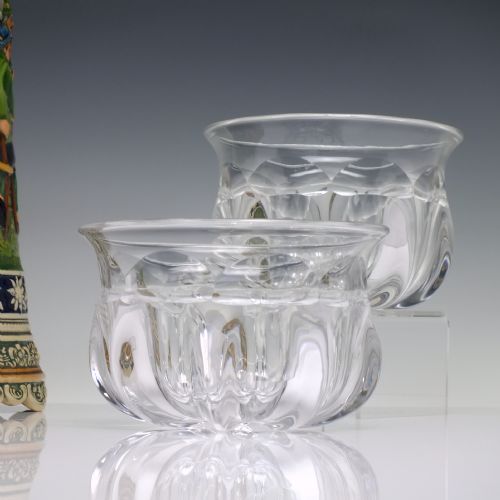 pair 19th century glass wine rinsers c1860 - CATEGORY: ANTIQUE GLASS - DATED VICTORIAN