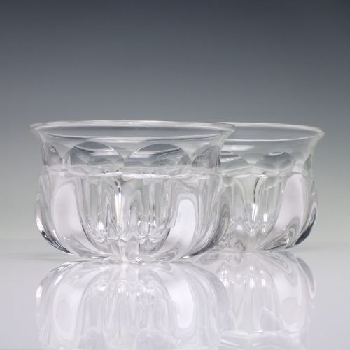 PAIR 19TH CENTURY GLASS WINE RINSERS C1860 - ADDITIONAL PHOTO 1