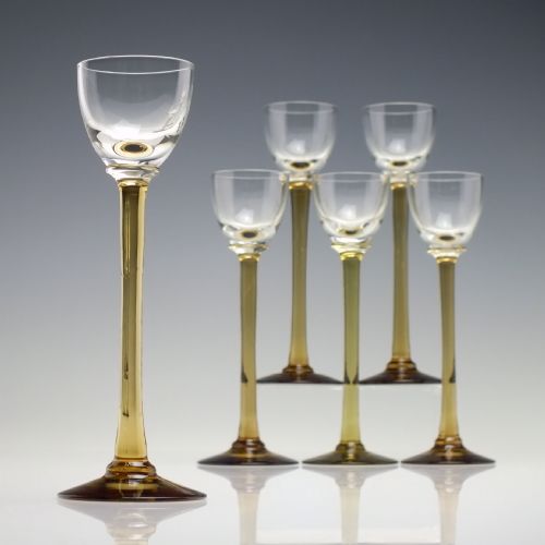 SET OF SIX ART NOUVEAU LIQUEUR GLASSES C1910 - ADDITIONAL PHOTO 1