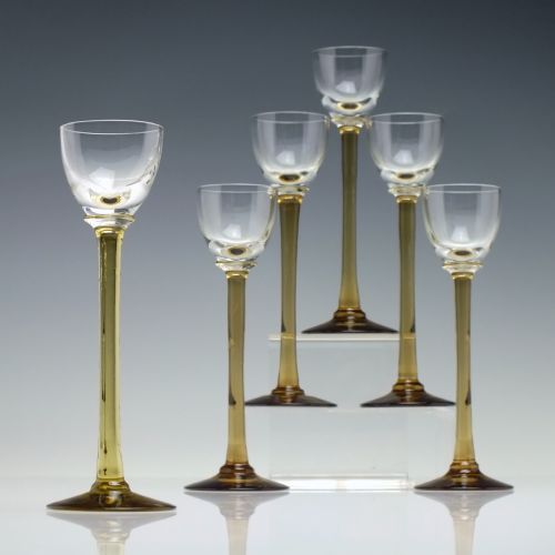 SET OF SIX ART NOUVEAU LIQUEUR GLASSES C1910 - ADDITIONAL PHOTO 3