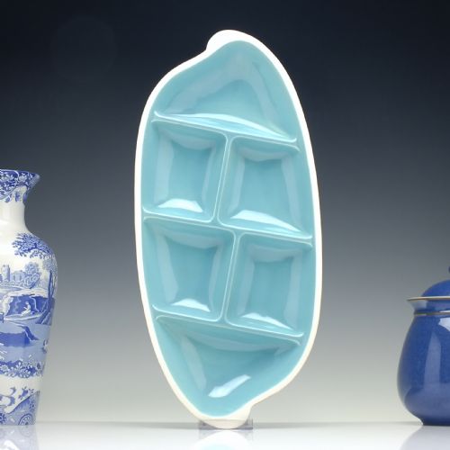 pilkington's royal lancastrian hors d'oeuvre dish designed by mitzi solomon cunliffe c1950 - CATEGORY: ANTIQUE CERAMICS - DATED 1950