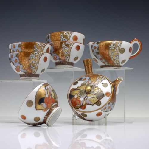 japanese satsuma tea set c1900 - CATEGORY: ANTIQUE CERAMICS - DATED 1900