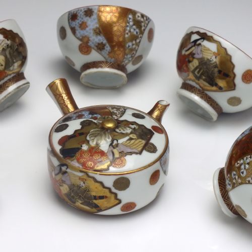 JAPANESE SATSUMA TEA SET C1900 - ADDITIONAL PHOTO 2