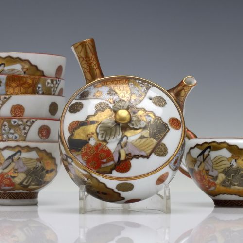JAPANESE SATSUMA TEA SET C1900 - ADDITIONAL PHOTO 3