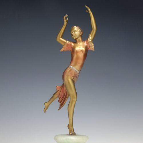 ORIGINAL VINTAGE ART DECO BRONZE BALLERINA DANCER C1930 - ADDITIONAL PHOTO 2