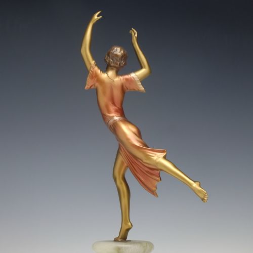 ORIGINAL VINTAGE ART DECO BRONZE BALLERINA DANCER C1930 - ADDITIONAL PHOTO 3