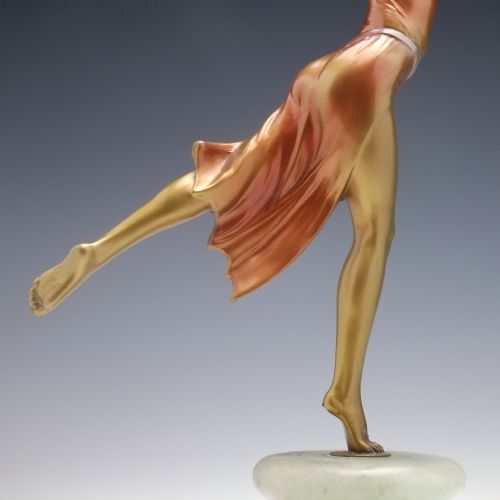 ORIGINAL VINTAGE ART DECO BRONZE BALLERINA DANCER C1930 - ADDITIONAL PHOTO 5