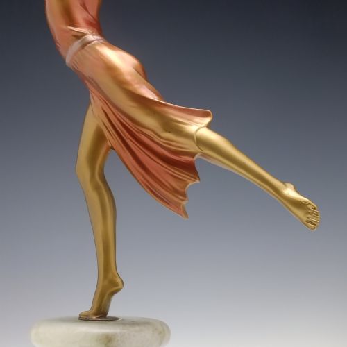 ORIGINAL VINTAGE ART DECO BRONZE BALLERINA DANCER C1930 - ADDITIONAL PHOTO 6