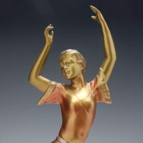 ORIGINAL VINTAGE ART DECO BRONZE BALLERINA DANCER C1930 - ADDITIONAL PHOTO 8