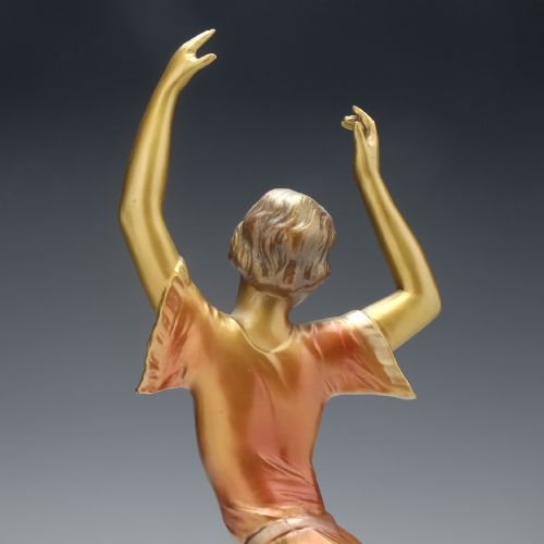 ORIGINAL VINTAGE ART DECO BRONZE BALLERINA DANCER C1930 - ADDITIONAL PHOTO 9