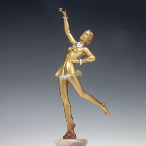 ORIGINAL VINTAGE ART DECO BRONZE BALLERINA DANCER C1930 - ADDITIONAL PHOTO 1
