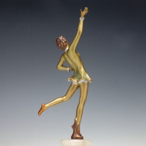 ORIGINAL VINTAGE ART DECO BRONZE BALLERINA DANCER C1930 - ADDITIONAL PHOTO 2