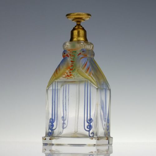 ART DECO FRENCH GLASS PERFUME BOTTLE C1930 - ADDITIONAL PHOTO 3