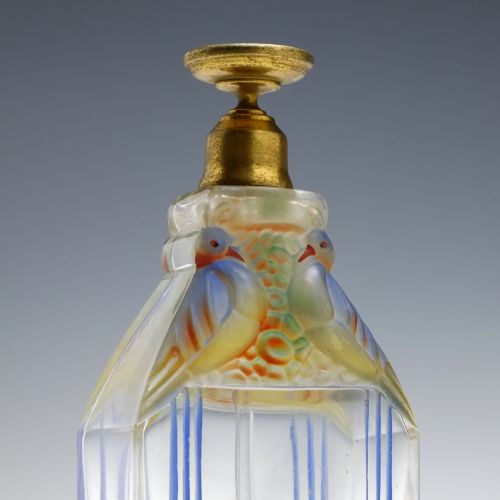ART DECO FRENCH GLASS PERFUME BOTTLE C1930 - ADDITIONAL PHOTO 4