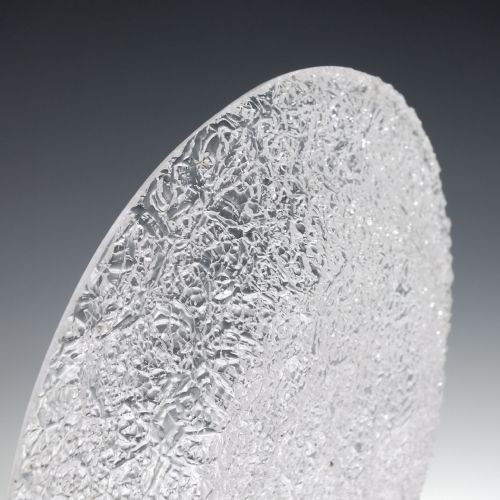 SIX 19TH CENTURY CRACKLE GLASS PLATES C1880 - ADDITIONAL PHOTO 4