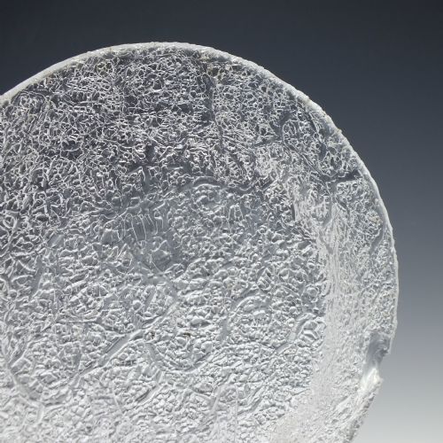 SIX 19TH CENTURY CRACKLE GLASS PLATES C1880 - ADDITIONAL PHOTO 5