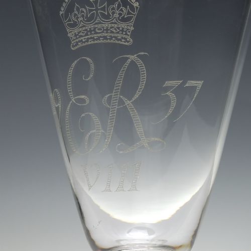 RARE WHITEFRIARS COMMEMORATIVE EDWARD VIII CORONATION GOBLET 1937 - ADDITIONAL PHOTO 2