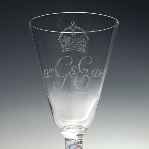 WHITEFRIARS COMMEMORATIVE GEORGE VI CORONATION GOBLET 1937 - ADDITIONAL PHOTO 2
