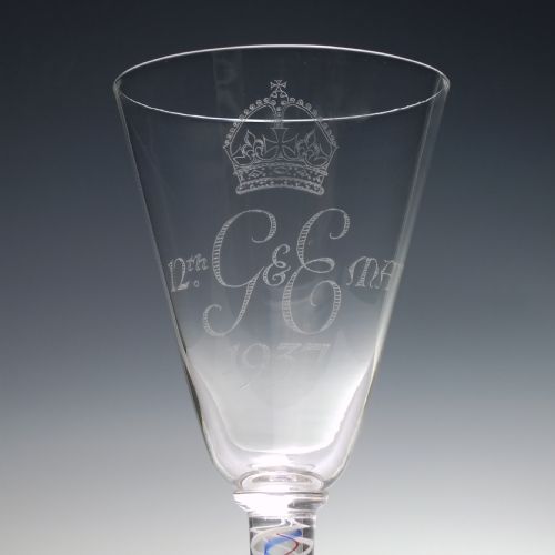 WHITEFRIARS COMMEMORATIVE GEORGE VI CORONATION GOBLET 1937 - ADDITIONAL PHOTO 3