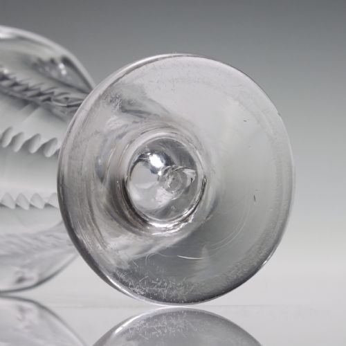 RIB MOULDED NOTCH CUT GEORGIAN JELLY GLASS C1780 - ADDITIONAL PHOTO 4
