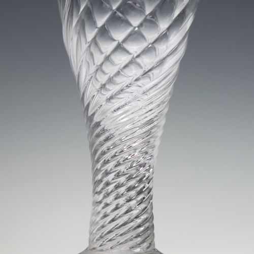 GEORGIAN HALFWRYTHEN ALE GLASS C1780 - ADDITIONAL PHOTO 5