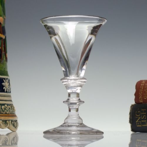 george iv deceptive toastmaster wine glass c1820 - CATEGORY: ANTIQUE GLASS - DATED GEORGIAN