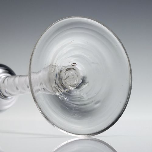 18TH CENTURY DOUBLE SERIES OPAQUE TWIST WINE GLASS C1760 - ADDITIONAL PHOTO 6