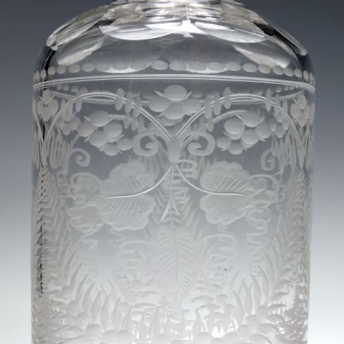 VICTORIAN ENGRAVED DECANTER C1870 - ADDITIONAL PHOTO 3