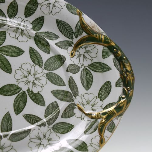 VICTORIAN EDWARD F BODLEY SON IRONSTONE SAUCE BOAT STAND PLATE C18811895 - ADDITIONAL PHOTO 8