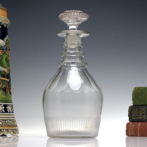 19th century cut glass decanter c1830 - CATEGORY: ANTIQUE GLASS - DATED GEORGIAN