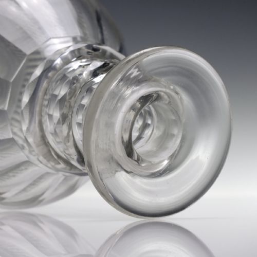 19TH CENTURY CUT GLASS DECANTER C1830 - ADDITIONAL PHOTO 5