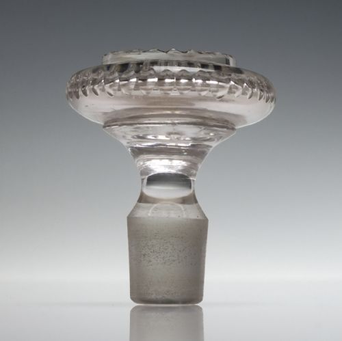 19TH CENTURY CUT GLASS DECANTER C1830 - ADDITIONAL PHOTO 7