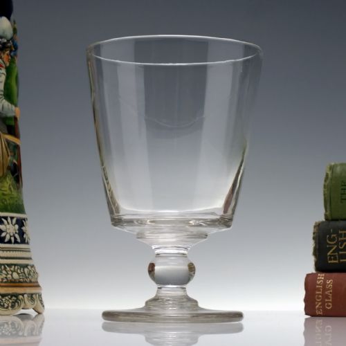 large 19th century bucket bowl glass rummer c1820 - CATEGORY: ANTIQUE GLASS - DATED GEORGIAN